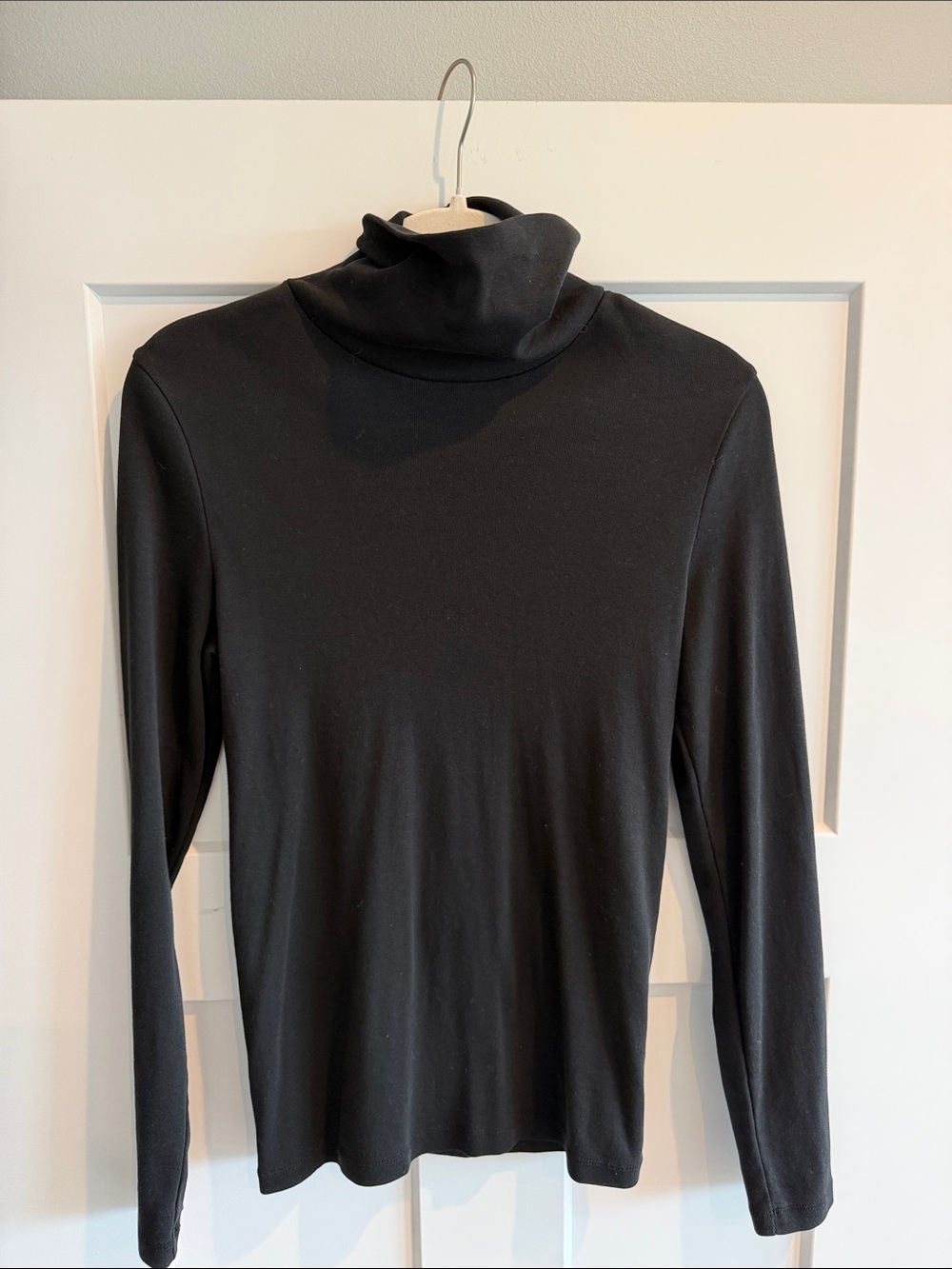 J. Crew 100% cotton Black Turtleneck - M
